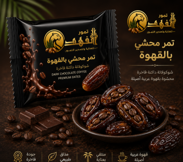 تمر بالشيكولاته والقهوة 360x320